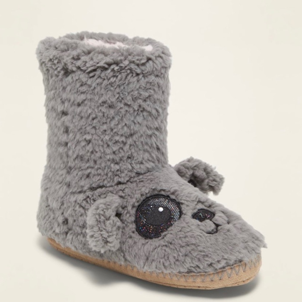 Girls Puppy Slippers